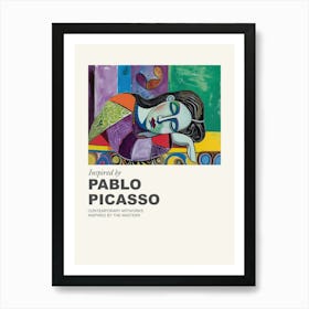 Museum Poster Inspired By Pablo Picasso 4 Art Print