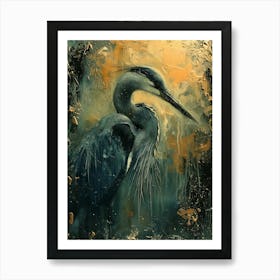 Blue Heron Art Print