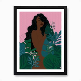 Naturist Brown Art Print