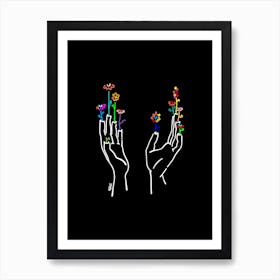 Hands Up Art Print