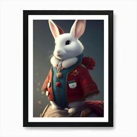 White Rabbit Art Print