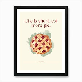 Pie illustration  Art Print