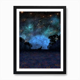 Spring Night in The Meadows Art Print