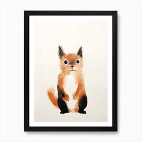 Squirrel painting 1 Art Print