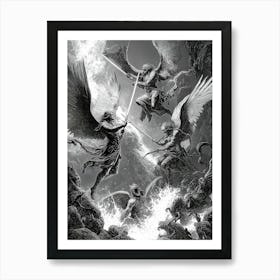 Angels And Demons 1 Art Print