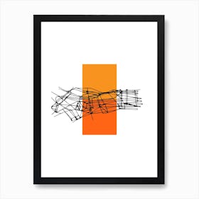 Orange Scales Art Print