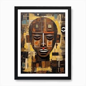 African Head Shaman Art Print