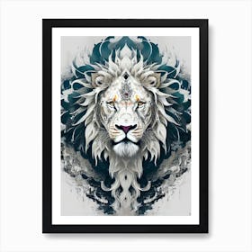 Lion art 62 Art Print