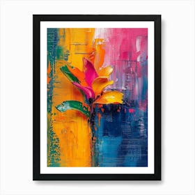 Abstract Flower Painting Art Print