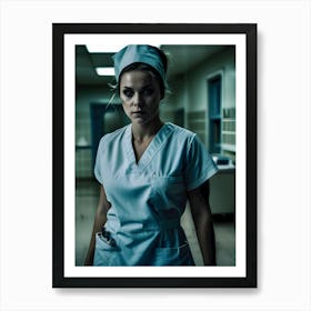 Can't Sleep In The Hospital, Call The Night Nurse- Reimagined 3 Art Print