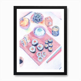 Japan Series - Sushi Table Art Print