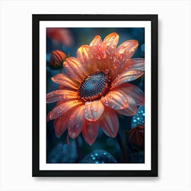 Flower In The Rain 5 Art Print