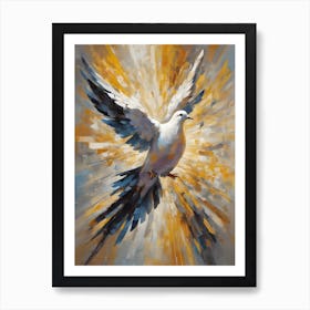 Dove In Flight Art Print