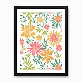 Floral Pattern 5 Art Print