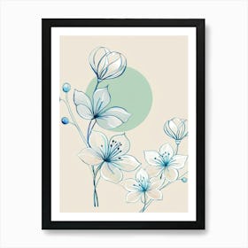 Sakura Flowers Art Print