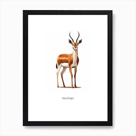 Antelope Kids Animal Poster Art Print