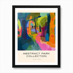 Abstract Park Collection Poster Bushy Park London 1 Art Print