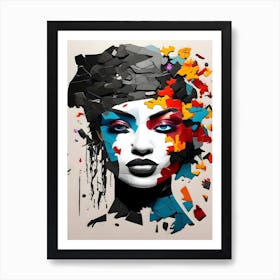 Woman'S Face 1 Art Print