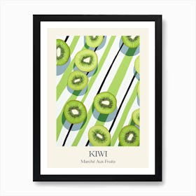 Marche Aux Fruits Kiwi Fruit Summer Illustration 4 Art Print