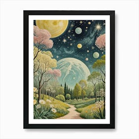 Cosmic Landscape Art Print