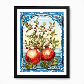 Pomegranate Illustration 2 Art Print