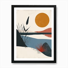 Sand And Sun, Scandinavian Simplicity Art Print