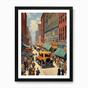 New York City Street Scene 17 Art Print