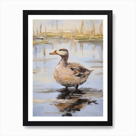 Bird Painting Coot 3 Art Print