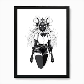 Gothic Succubus (A) Art Print