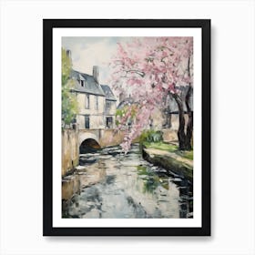 Bourton On The Water (Gloucestershire) Painting 3 Art Print