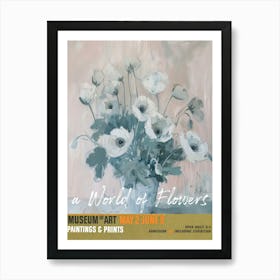 A World Of Flowers, Van Gogh Exhibition Anemone 1 Art Print