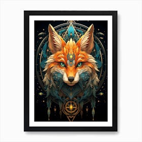 Fox Head 1 Art Print