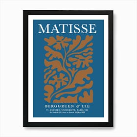 Blue Matisse Art Print Art Print