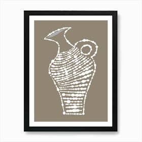 Earthen Jug Modern 1 Art Print