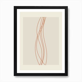 Wavy Line Art Print