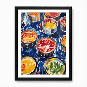 Creme Brulee Painting 4 Art Print