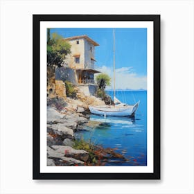 Sailboat On The Sea Art Print