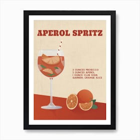 Aperol Spritz Print Affiche