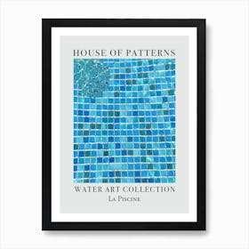 House Of Patterns La Piscine Water 6 Art Print