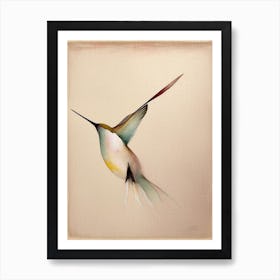 Hummingbird Symbol 1, Abstract Painting Art Print