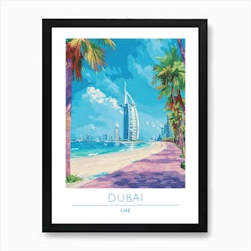 Dubai Beach Art Print