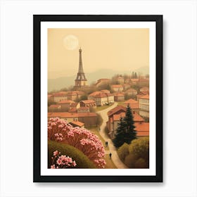 Eiffel Tower In France Art Print