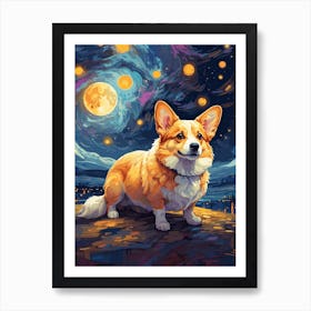 Corgi Art Art Print