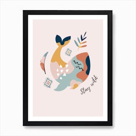 Stay Wild Whale Ocean  Art Print