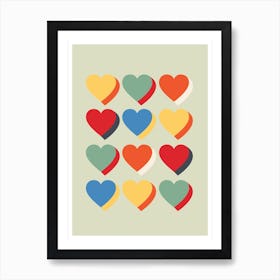 Bauhaus Heart Art Print