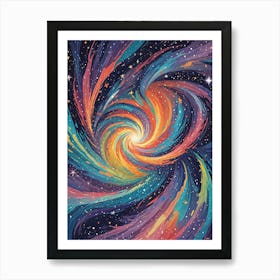 Galaxy Swirl Art Print