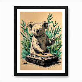 Koala Dj 2 Art Print