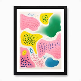 Abstract Landscape Risograph Style 5 Art Print