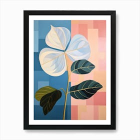 Hydrangea 3 Hilma Af Klint Inspired Pastel Flower Painting Art Print