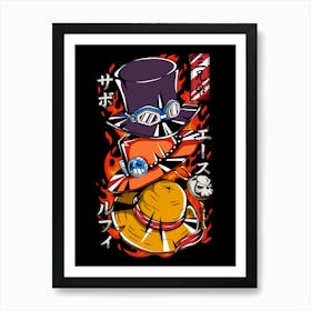 Three Brothers Hats Art Print